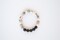 Handmade Zebra Agate and Black Lava Bead Bracelet, Diffuser, Stretch Bracelet, Jewelry product 1